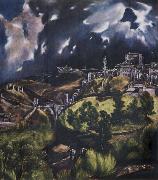 El Greco View of Toledo oil painting artist